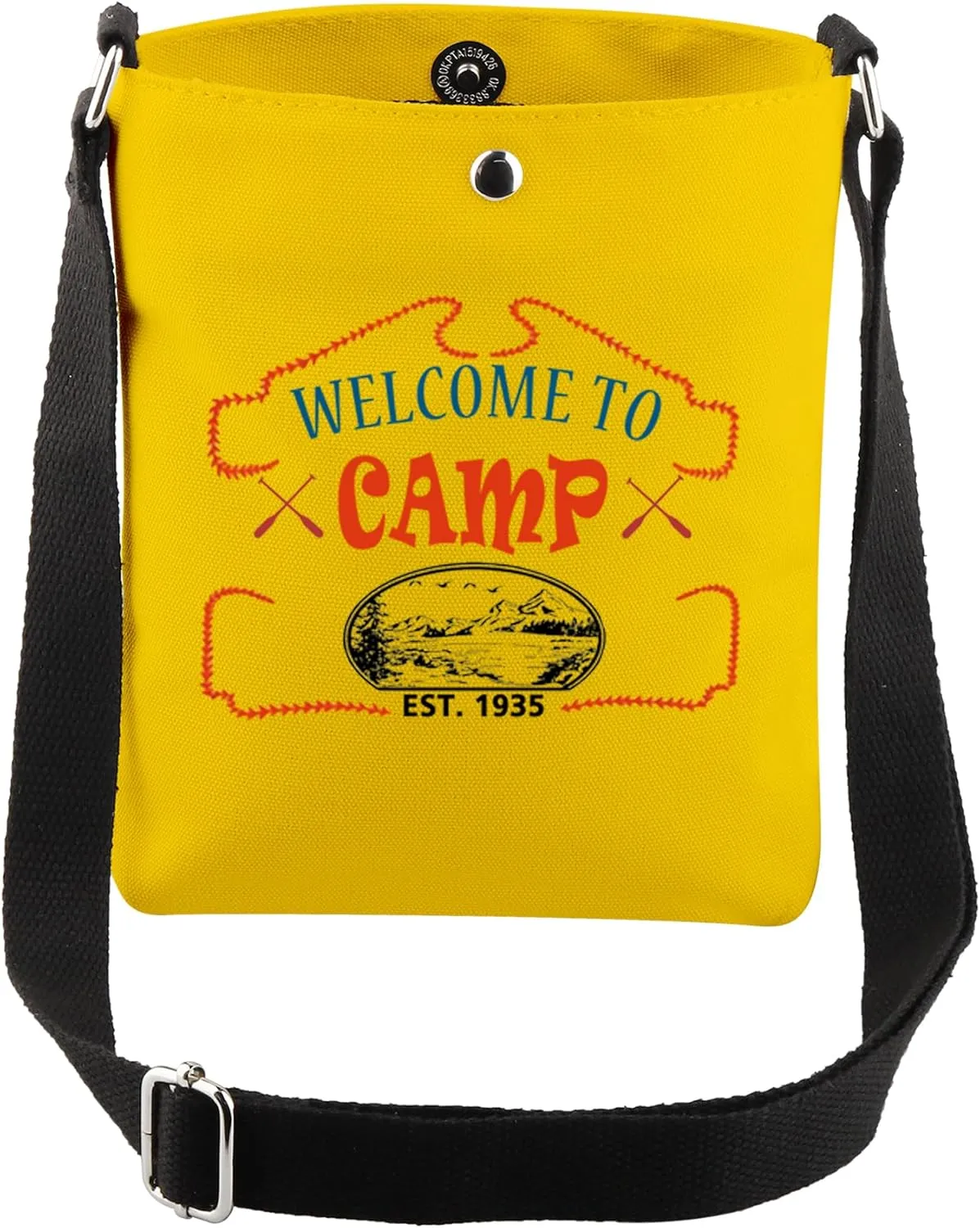 CMNIM Horror Movie Merchandise Gifts Welcome To Camp Crystal Lake Crossbody Bag Horror Lover Gifts for Jason Fans Shoulder