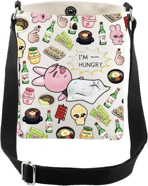 CMNIM Korean Pop Group Gifts Dwaekki and Bbokari Merch I'm Hungry You're Always Crossbody Bag Bangtan B-ys Member Purse