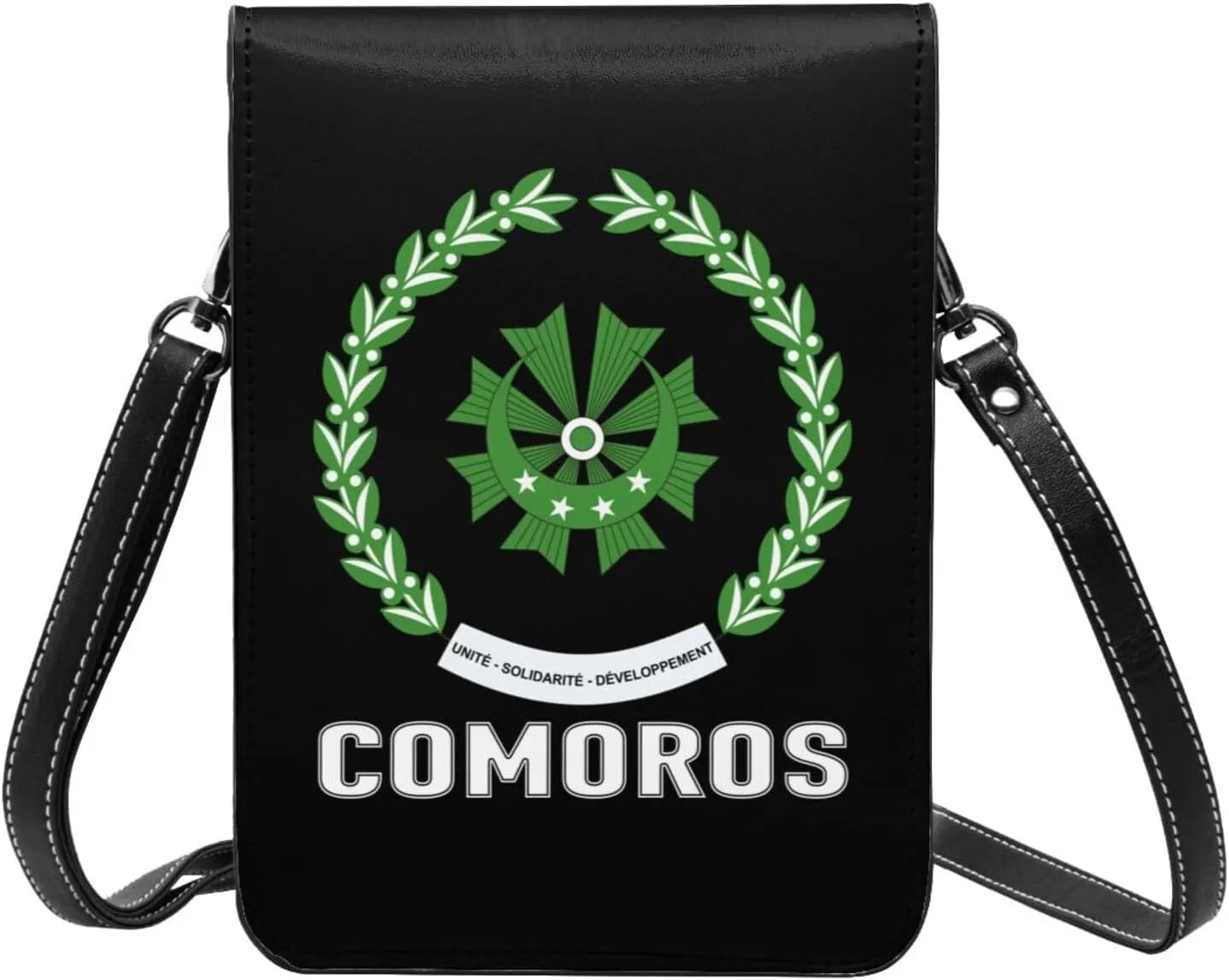 Coat of Arms of Dominican Republic Flag Emblem Small Crossbody Purse Cell Phone Bag for Women
