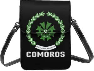 Coat of Arms of Dominican Republic Flag Emblem Small Crossbody Purse Cell Phone Bag for Women