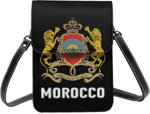 Coat of Arms of Nigeria Flag Nigerian Emblem Small Crossbody Purse Cell Phone Bag for Women