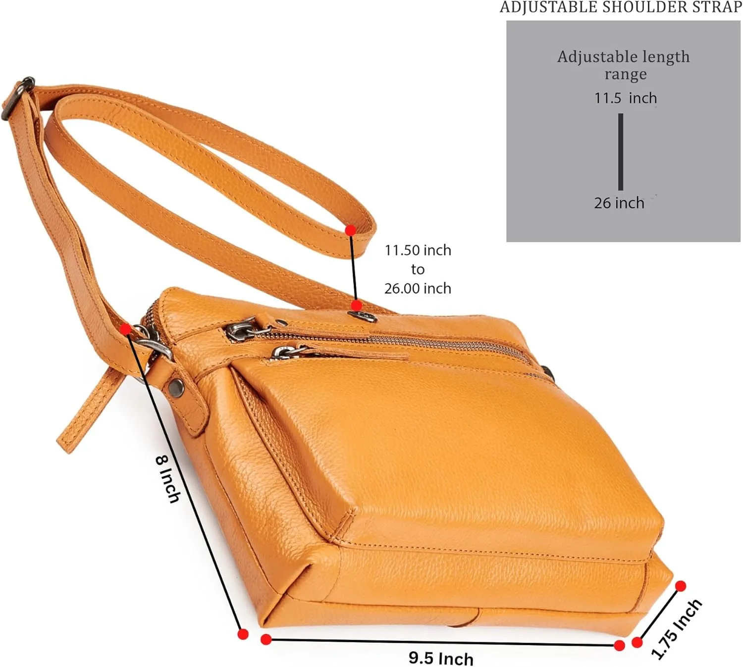 Cochoa Real Leather Soft Crossbody Bags for Women Small Purse Trendy Shoulder Sling Travel Crossover