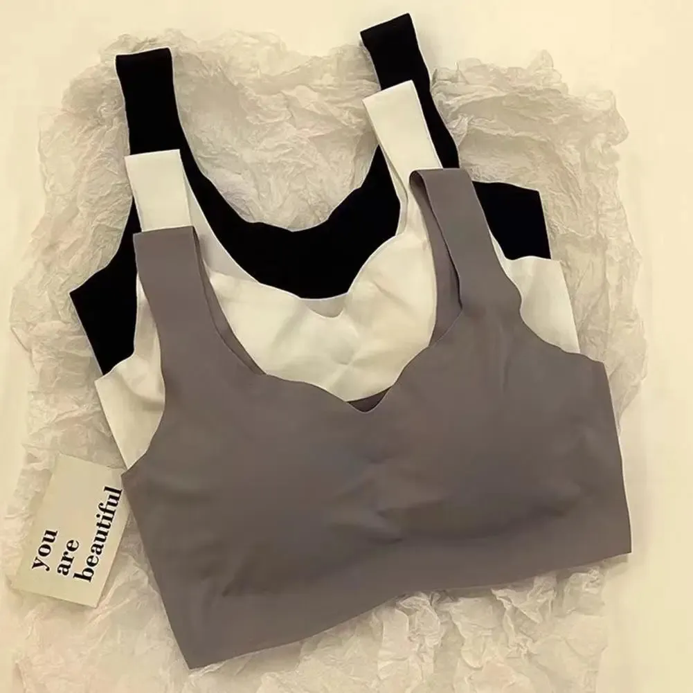 Comfortable Bra Seamless Shockproof Women's Sports Bra Soft Breathable Support for Jogging Gym Activities Breathable Bra