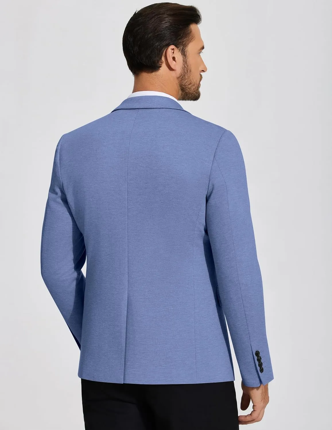 COOFANDY Mens Casual Blazer Knit Sport Coat Lightweight Two Button Suit Jacket
