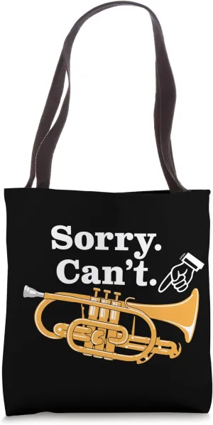 Cornet Joke or Meme for Brass Band A Funny Cornet Tote Bag