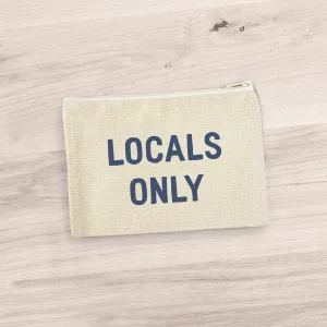 Cottage Shore - Locals Only - Canvas Zipper Pouch (Add-On)