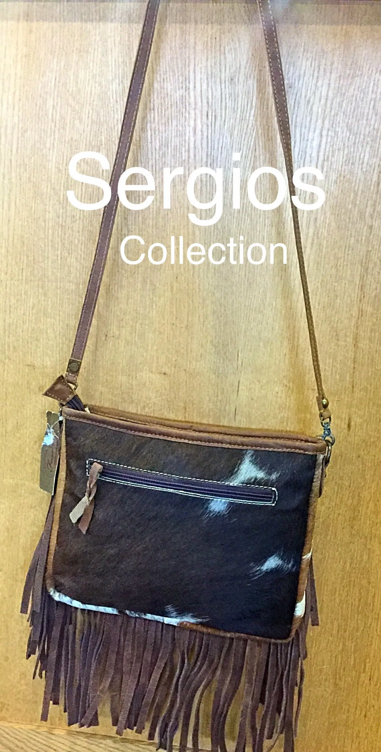 Cowhide Crossbody with Fringe