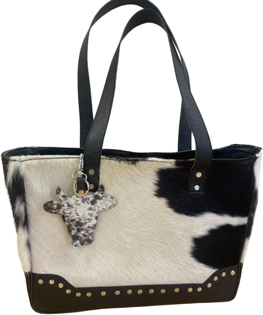 Cowhide Handbag Hairon Crossbody Shoulder Weekender Travel Purse – Genuine Leather Large Bag for Women Stylish & Durable leather travel gift bag