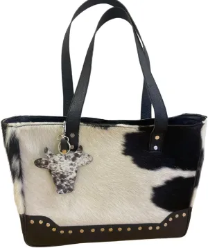 Cowhide Handbag Hairon Crossbody Shoulder Weekender Travel Purse – Genuine Leather Large Bag for Women Stylish & Durable leather travel gift bag