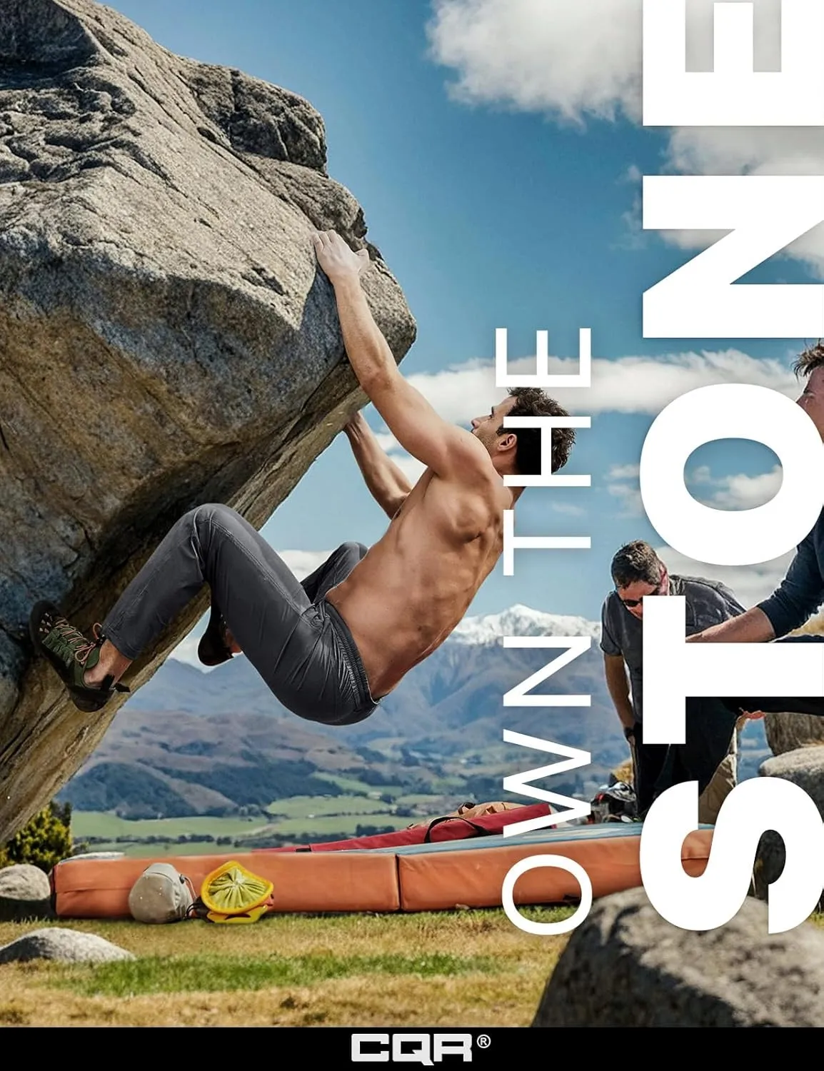 CQR Men's Lightweight Vent Hiking Pants, Water-Resistant & Breathable Sports Outdoor Athletic Pants with Elastic Waist