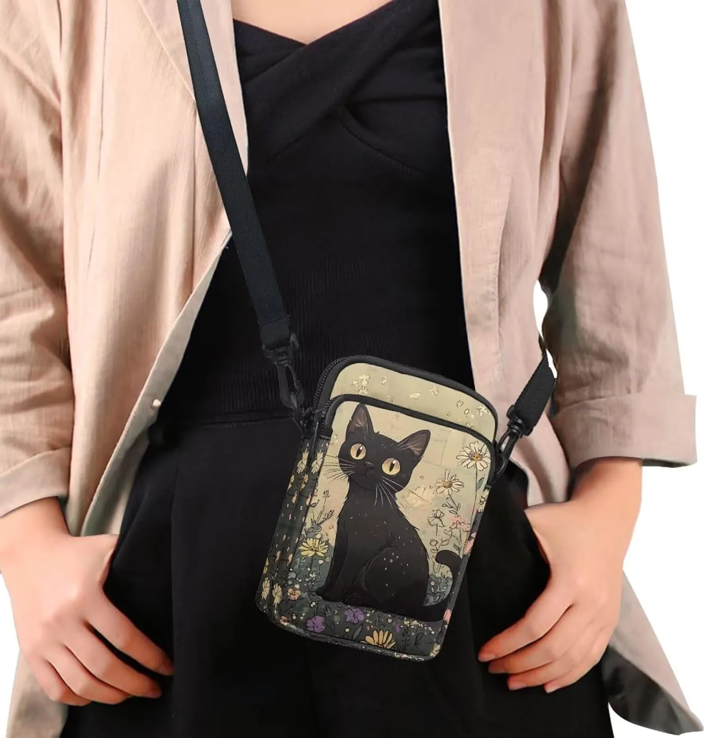 Crossbody Bag Crossbody Purses for Women Shoulder Bags with Strap Casual Polyester Shoulder Bag