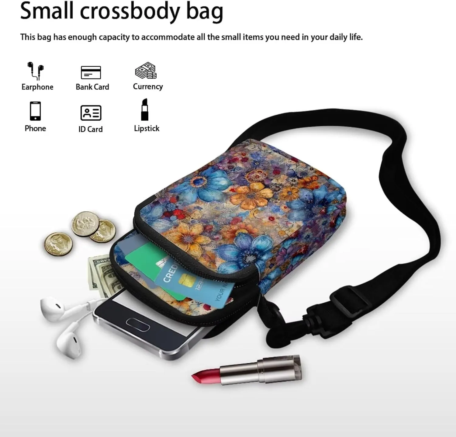 Crossbody Bag for Men Women Crossbody Travel Bag Cross Body Bag