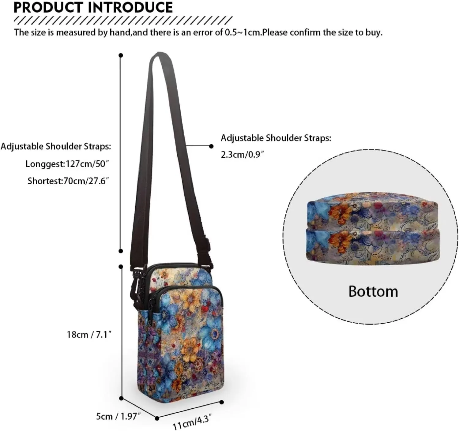 Crossbody Bag for Men Women Crossbody Travel Bag Cross Body Bag