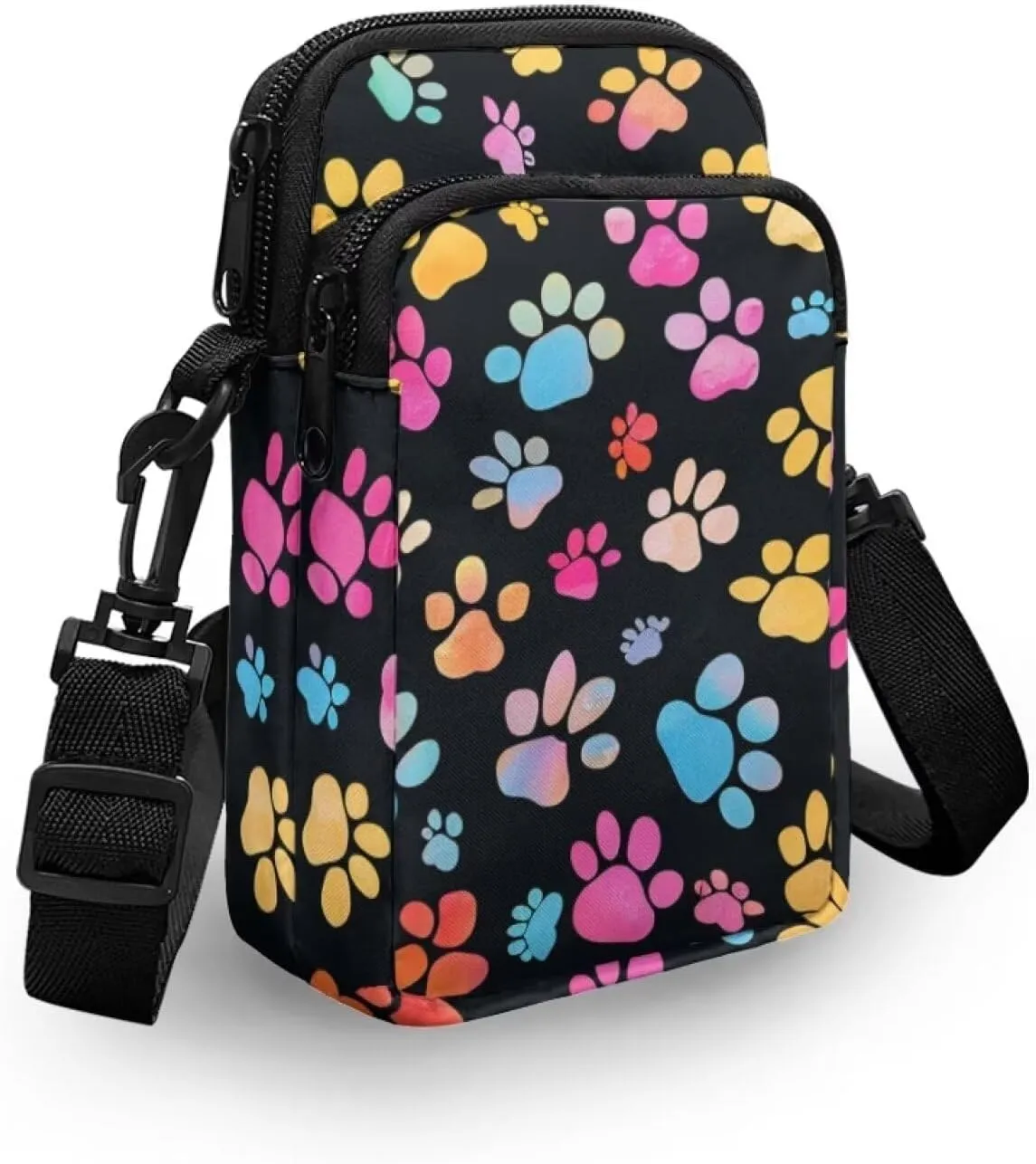 Crossbody Bag for Women Mini Messenger Bag Cell Phone Purse Sling Shoulder Bag with Double Pockets