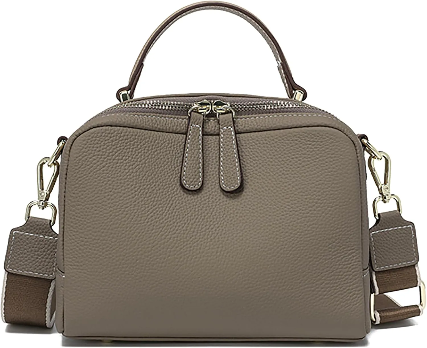 Crossbody Bag Genuine Leather Crossbody Purse for Women Satchel Bag Small Cross Body Bag Shoulder Bag Handbags Top-Handle Bag