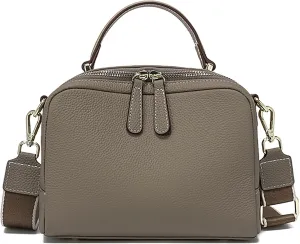 Crossbody Bag Genuine Leather Crossbody Purse for Women Satchel Bag Small Cross Body Bag Shoulder Bag Handbags Top-Handle Bag