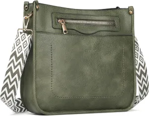 Crossbody Bags for Women 7-Pockets Purses for Women Vegan Leather Hobo Bag Shoulder Bag Handbags with Ajustable Strap