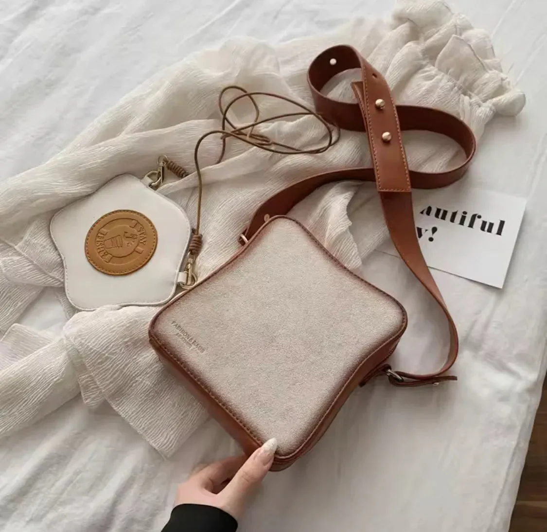 Crossbody Fried Toast Bread Bag