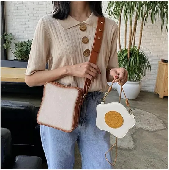 Crossbody Fried Toast Bread Bag