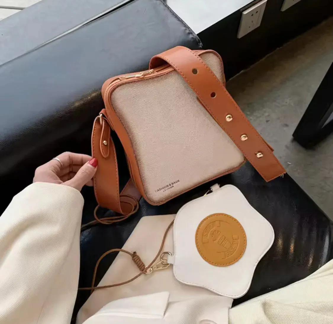 Crossbody Fried Toast Bread Bag