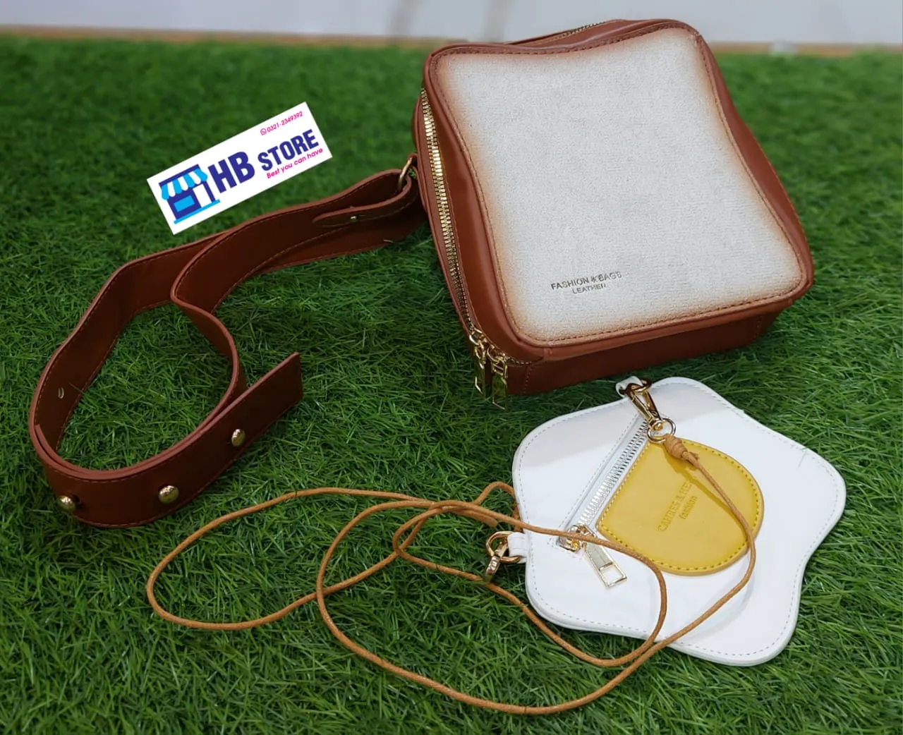Crossbody Fried Toast Bread Bag