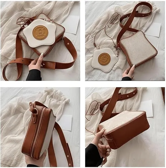 Crossbody Fried Toast Bread Bag