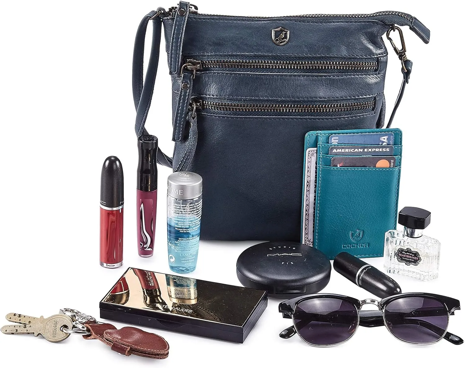 Crossbody Sling Bag for Women Small Real Leather Purse Vintage Travel Crossover Shoulder Bag Handmade