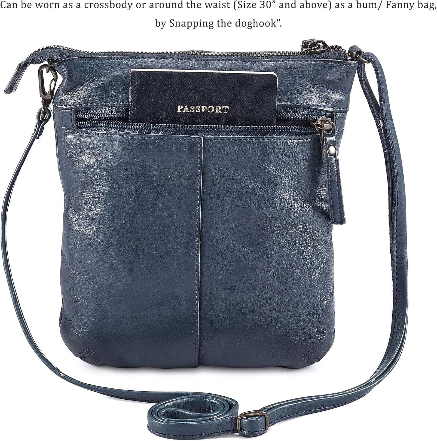 Crossbody Sling Bag for Women Small Real Leather Purse Vintage Travel Crossover Shoulder Bag Handmade