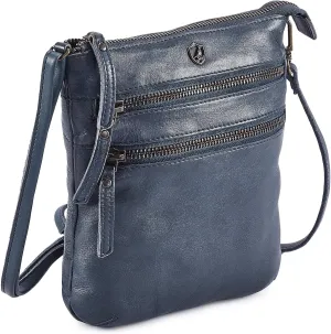 Crossbody Sling Bag for Women Small Real Leather Purse Vintage Travel Crossover Shoulder Bag Handmade
