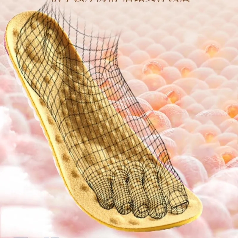CSCDD Casual Men's and Women's Insole Thermal Insole Sweat-absorbing Shock Absorbing Plus Velvet Insole(43-44)