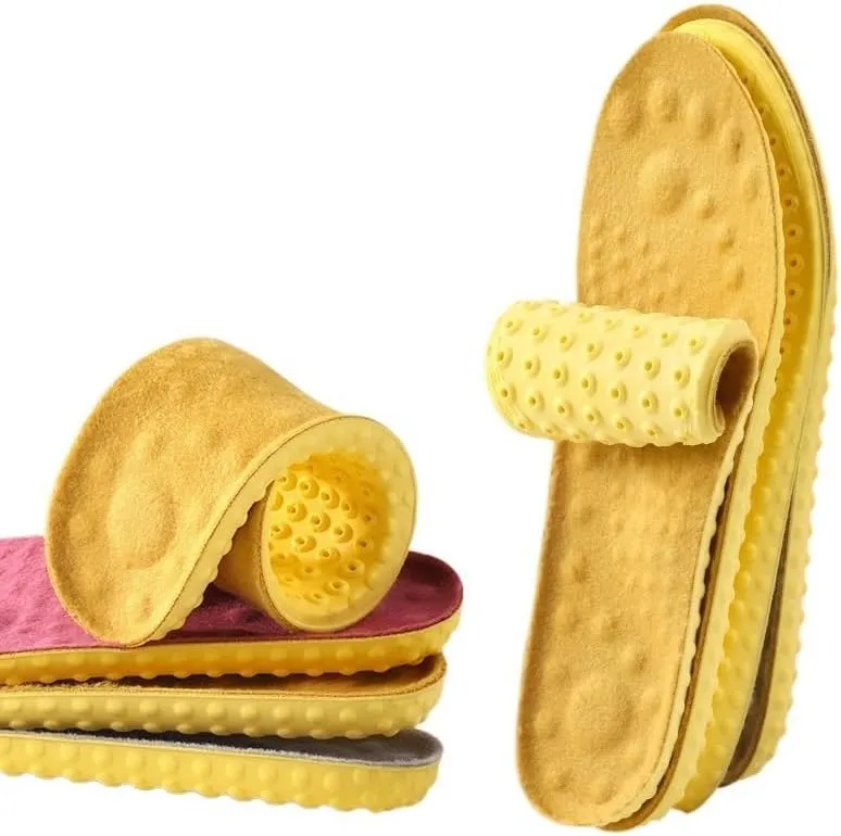 CSCDD Casual Men's and Women's Insole Thermal Insole Sweat-absorbing Shock Absorbing Plus Velvet Insole(43-44)