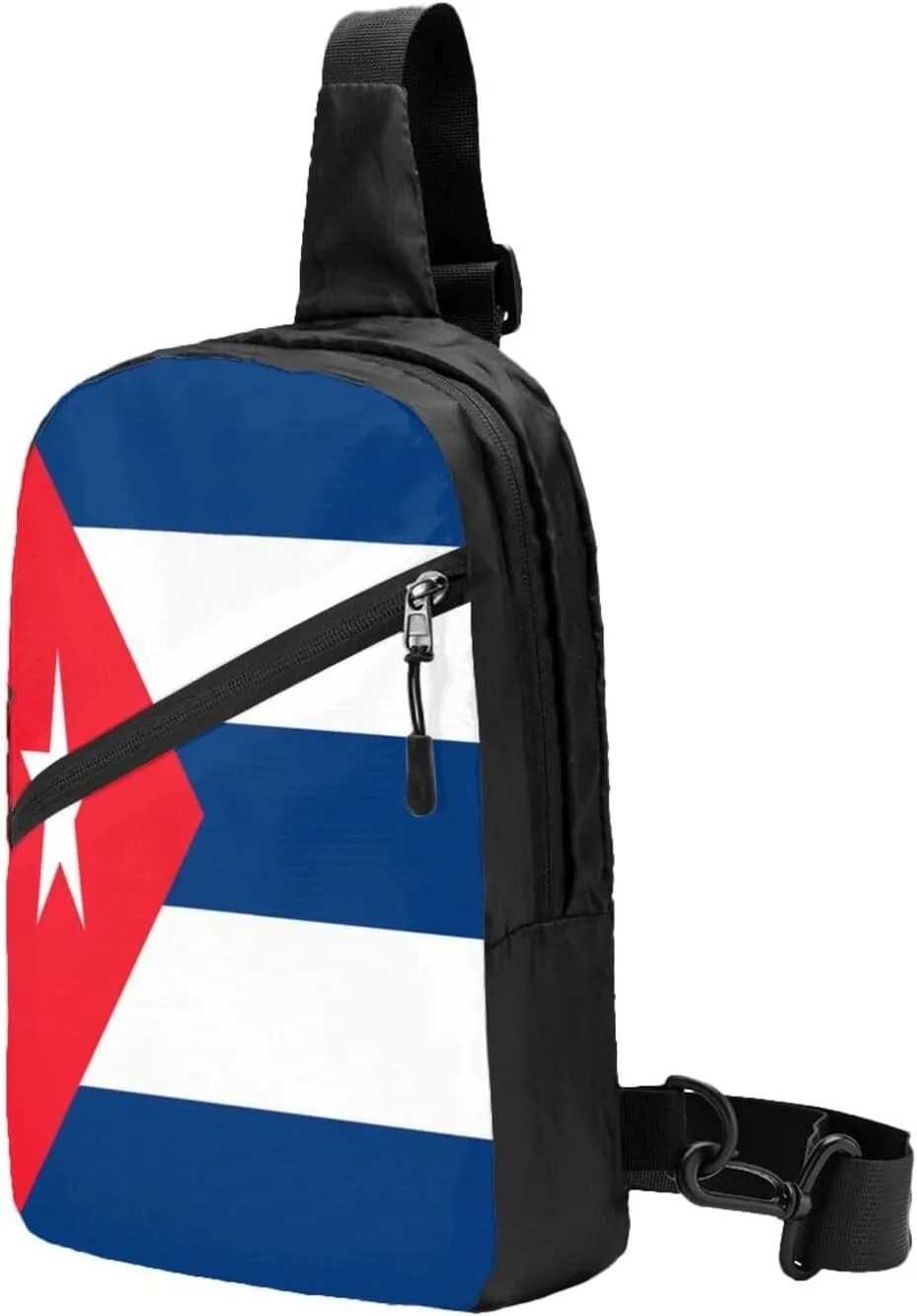 Cuba Flag Packable Crossbody Bag Portable Sling Bags Foldable Travel Daypack Reusable Sports Shoulder Backpack Diagonally Chest Bag for Workout