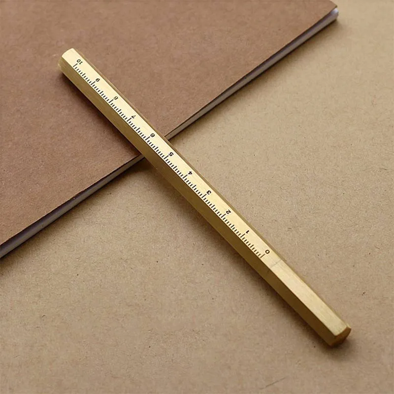 Custom Metal Signature Pens Minimalist Luxury Vintage Hexagonal Brass Pens