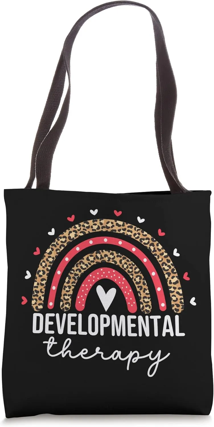 Cute Developmental Therapy Leopard Developmental Therapist Tote Bag