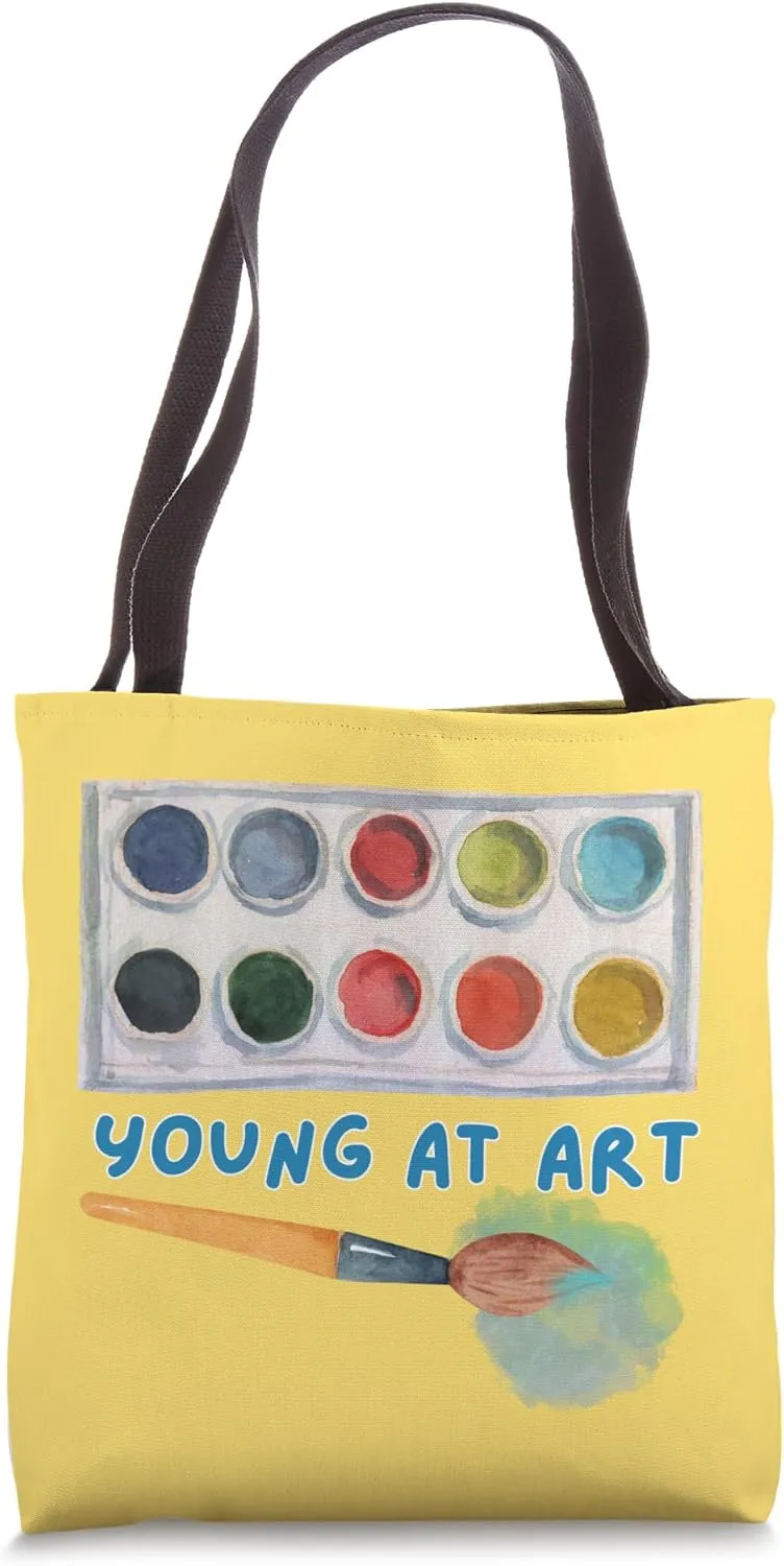 Cute Young At Art Girl Boy Artist Artsy Painter Artist Lover Tote Bag