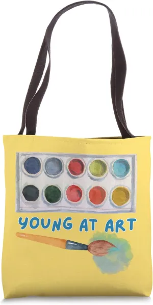 Cute Young At Art Girl Boy Artist Artsy Painter Artist Lover Tote Bag