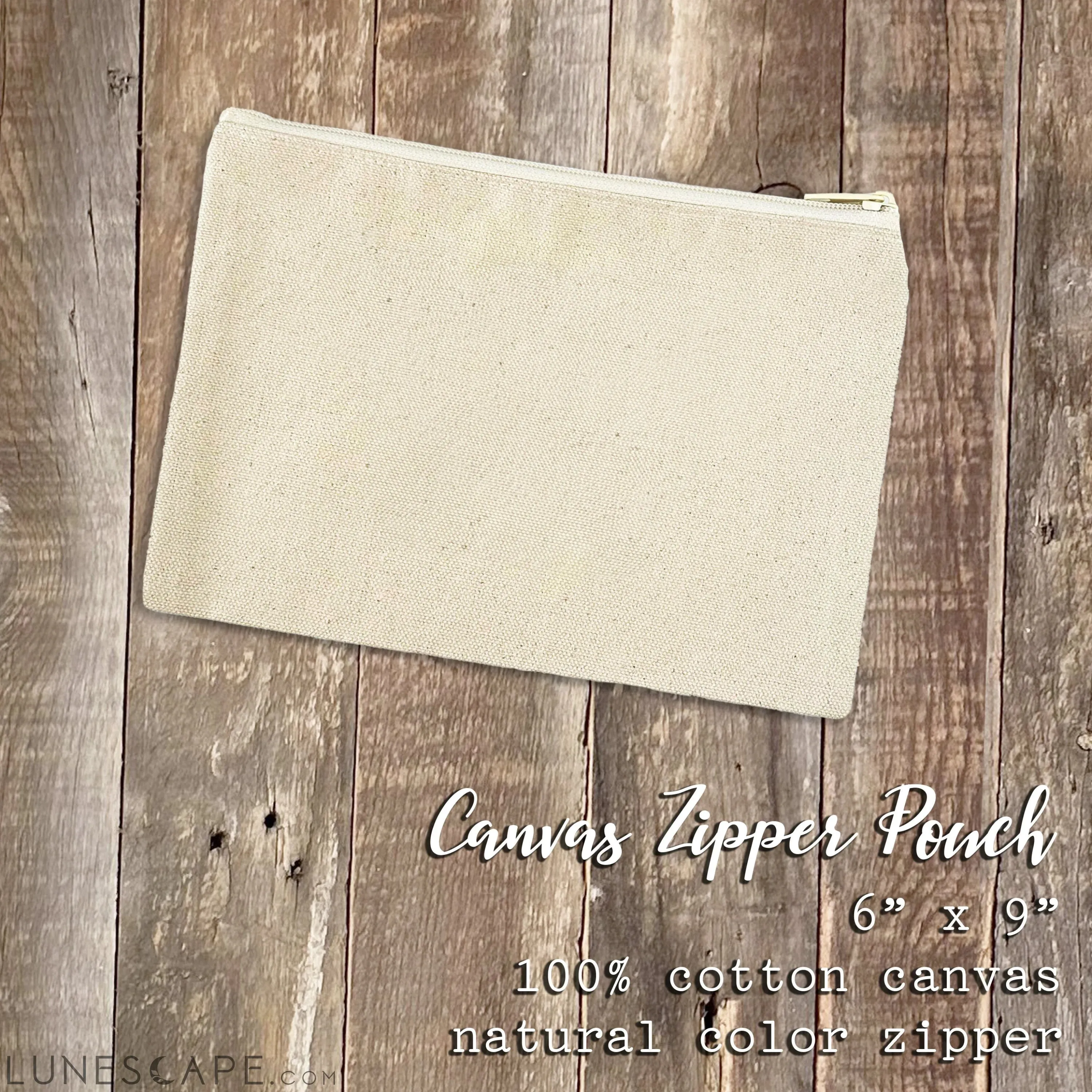 Daisy and Bunny Wreath  - Easter Canvas Zipper Pouch