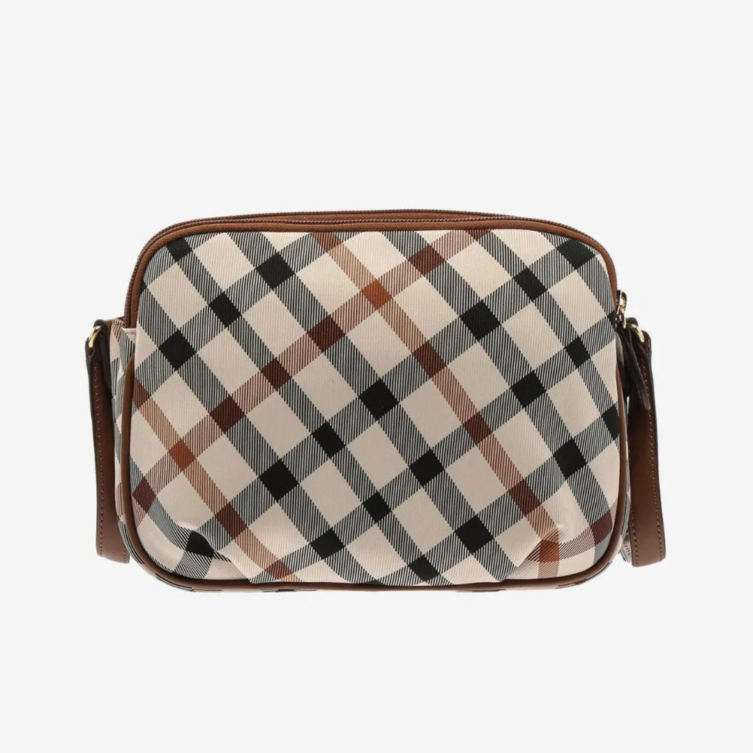 DAKS Brown House Check Jacquard Cross Bag Shoulder Bag HARRIS Luxury Bag Comfortable Bag / from Seoul, Korea