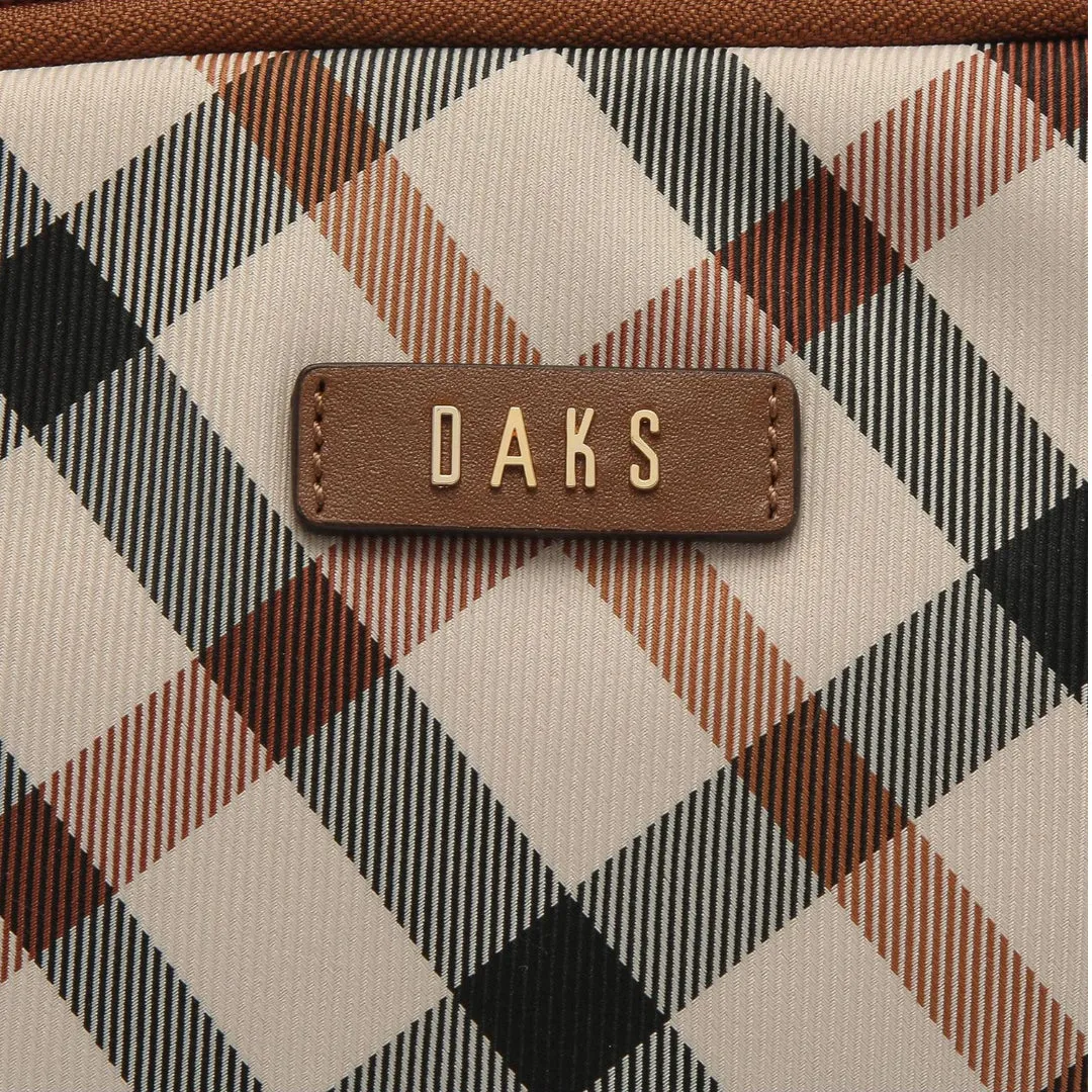 DAKS Brown House Check Jacquard Cross Bag Shoulder Bag HARRIS Luxury Bag Comfortable Bag / from Seoul, Korea