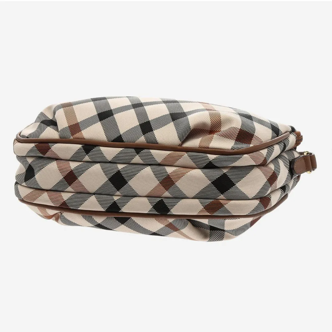 DAKS Brown House Check Jacquard Cross Bag Shoulder Bag HARRIS Luxury Bag Comfortable Bag / from Seoul, Korea