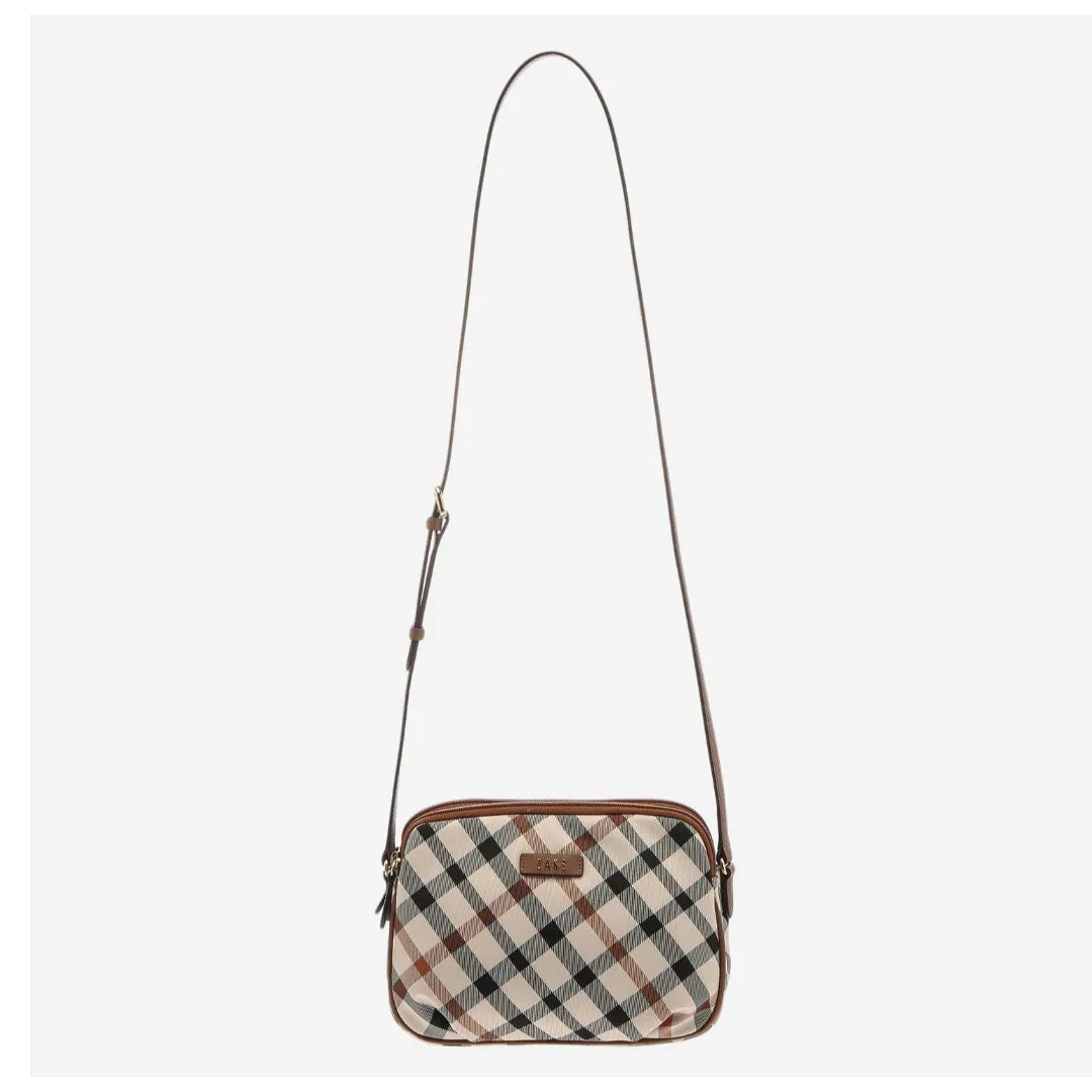 DAKS Brown House Check Jacquard Cross Bag Shoulder Bag HARRIS Luxury Bag Comfortable Bag / from Seoul, Korea