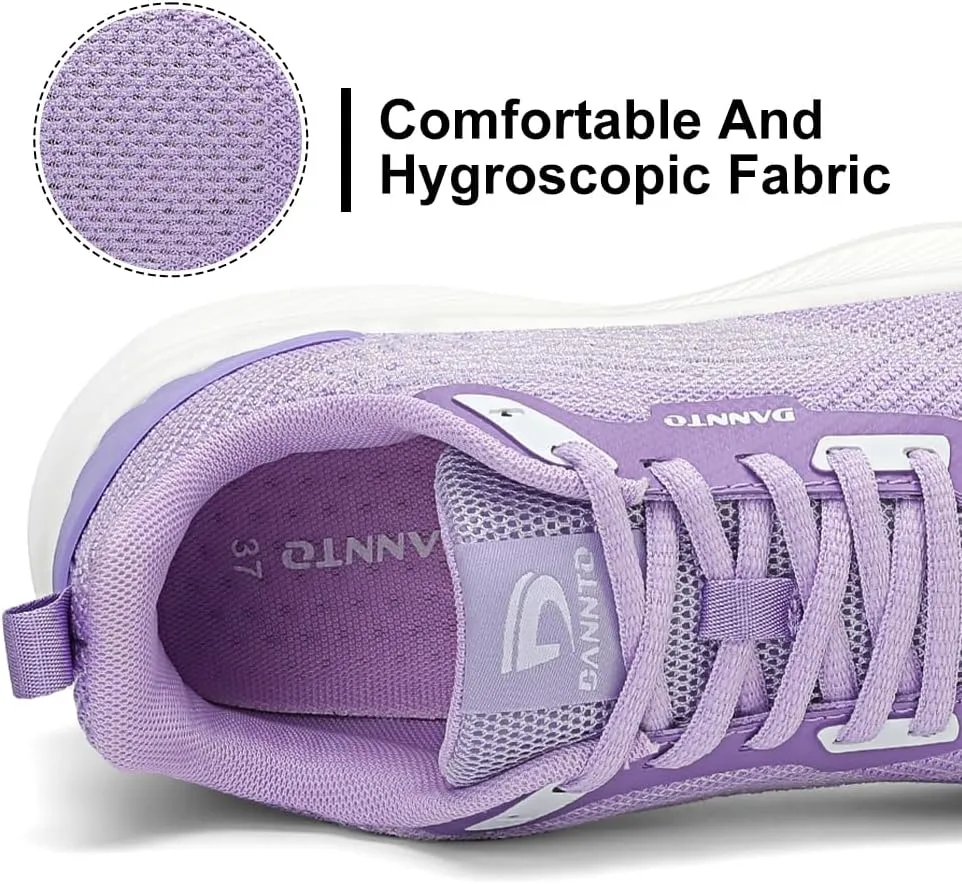 Dannto Womens Breathable Running Shoes Lightweight Walking Sneakers Non-Slip Athletic Sports