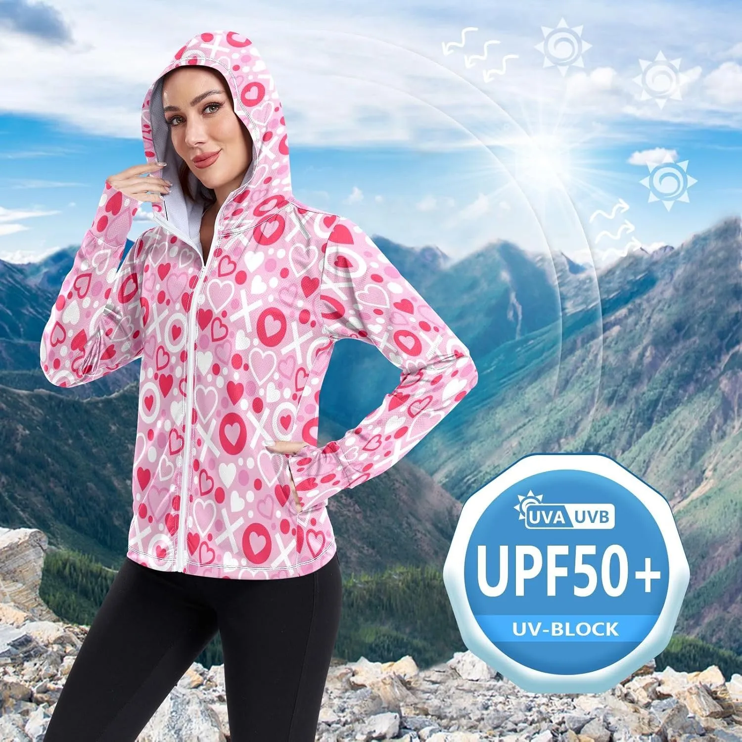 Desert Skull Guitarist Cooling Hoodie, Long Sleeve Hiking Shirt, Zip Jacket, Outdoor Clothes Upf 50 
