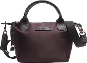 Designer Mini Tote for Women - Lightweight Crossbody Purse with Adjustable Dual Straps (2-Way Carry)