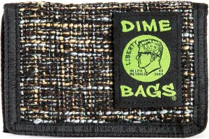 DIME BAGS Trifold Hempster Wallet - Classic Trifold Design w/Exterior and Interchangable Label (Concrete)