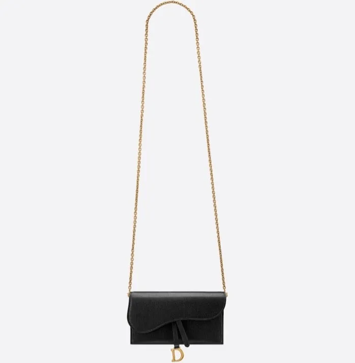 DIOR LONG SADDLE WALLET WITH CHAIN