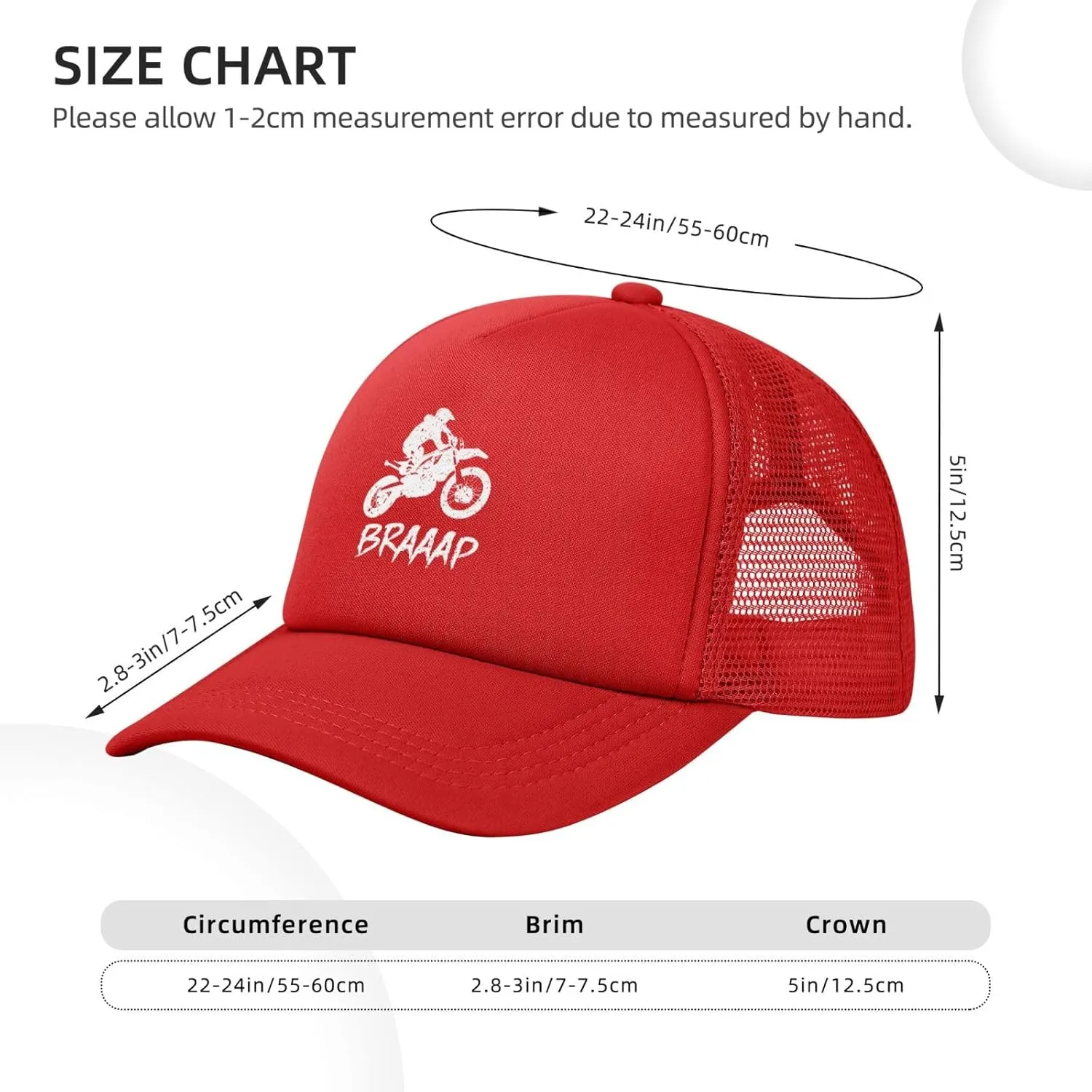 Dirt BKE Motocross American Flag Adjustable Mesh Baseball Cap Breathable Sports Outdoor Hat
