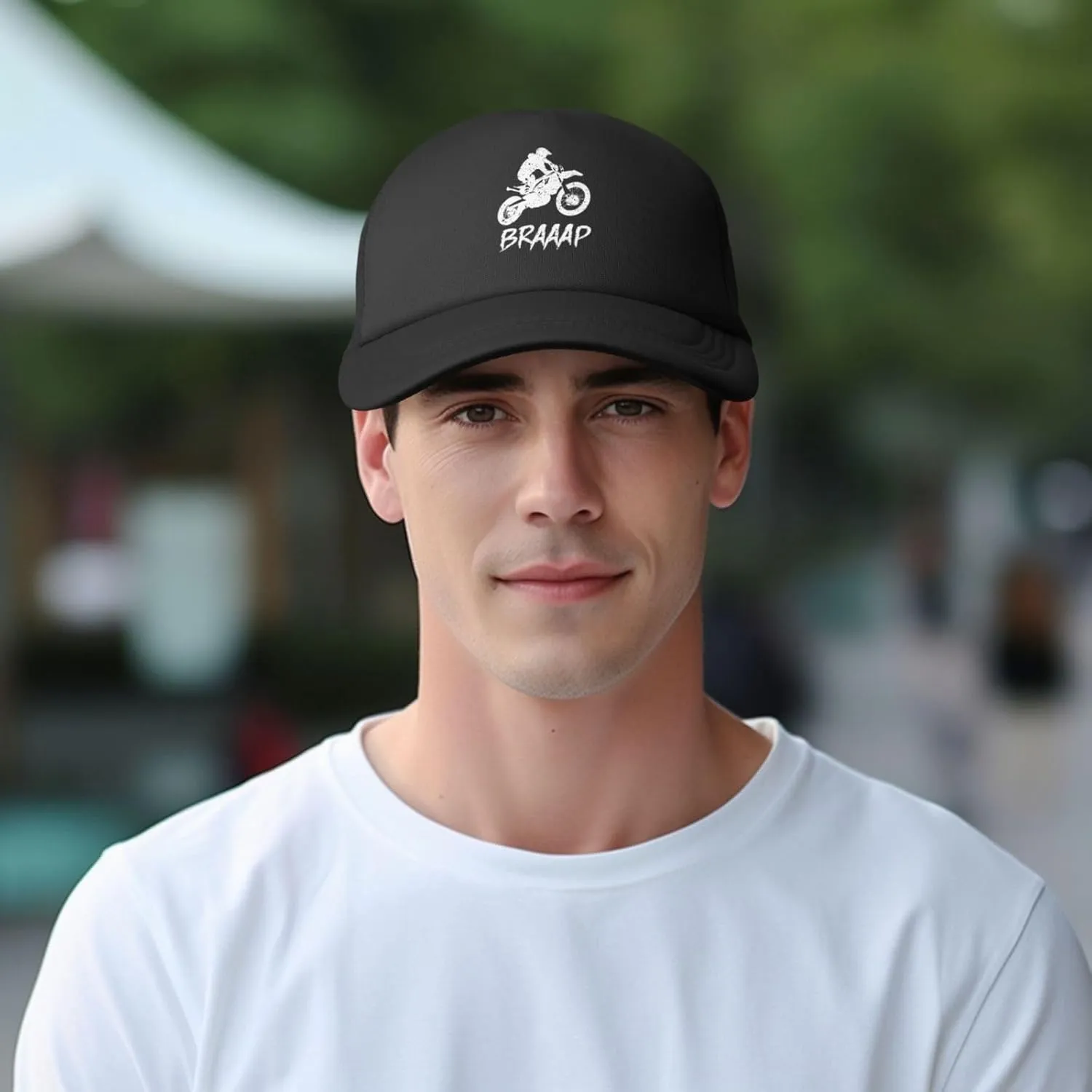 Dirt BKE Motocross American Flag Adjustable Mesh Baseball Cap Breathable Sports Outdoor Hat