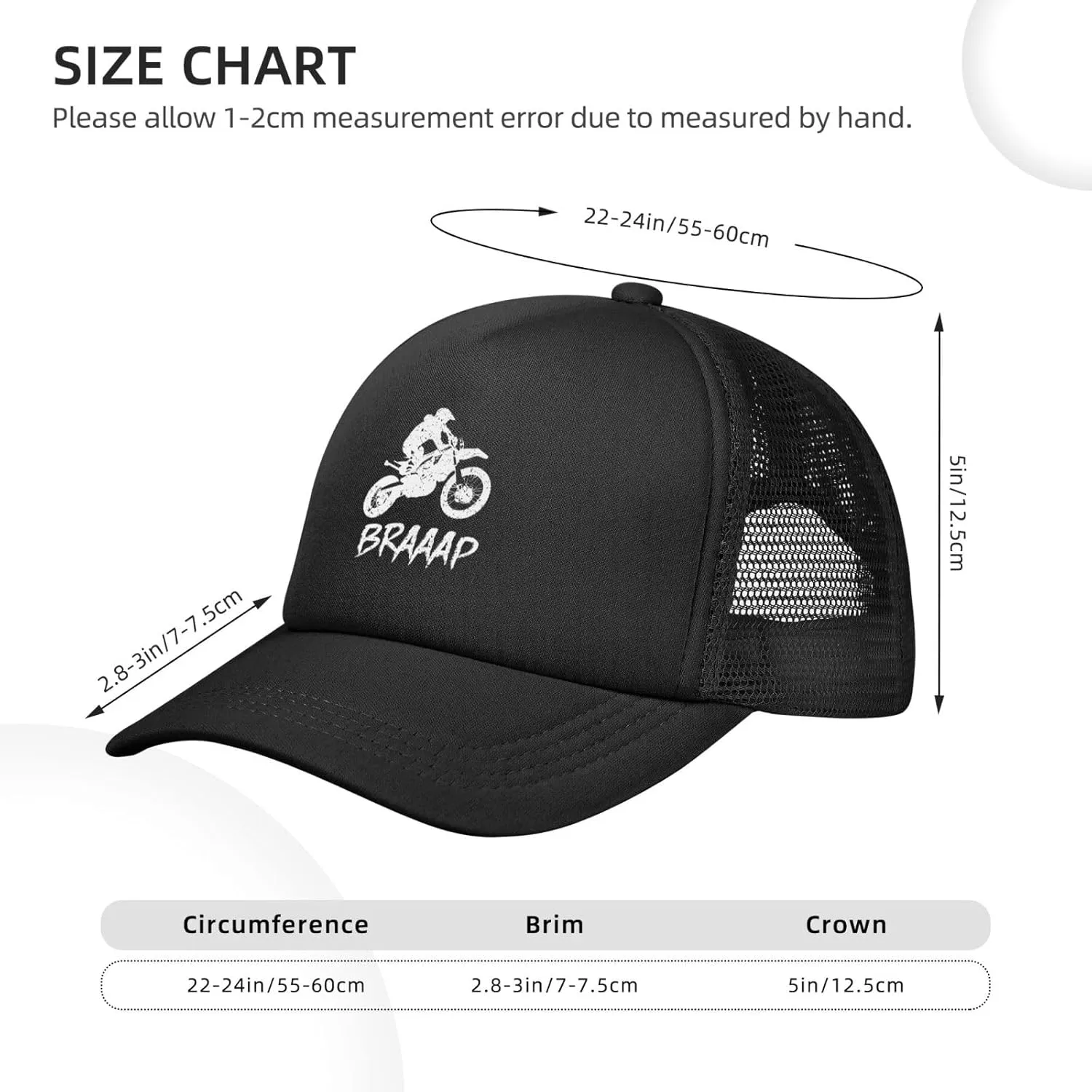 Dirt BKE Motocross American Flag Adjustable Mesh Baseball Cap Breathable Sports Outdoor Hat