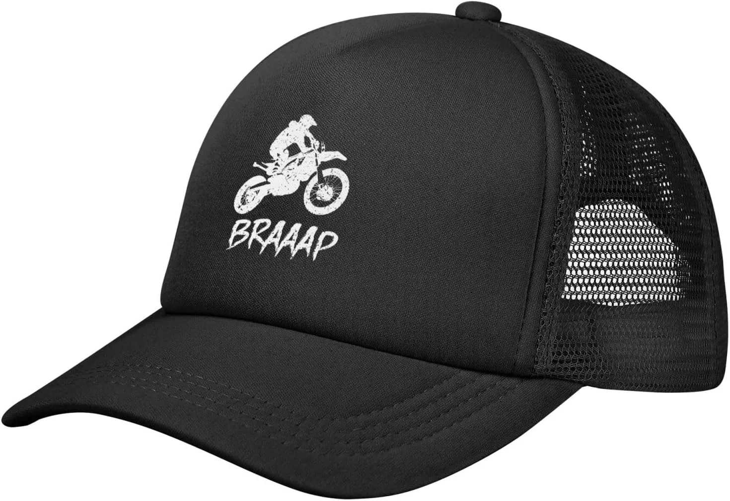 Dirt BKE Motocross American Flag Adjustable Mesh Baseball Cap Breathable Sports Outdoor Hat